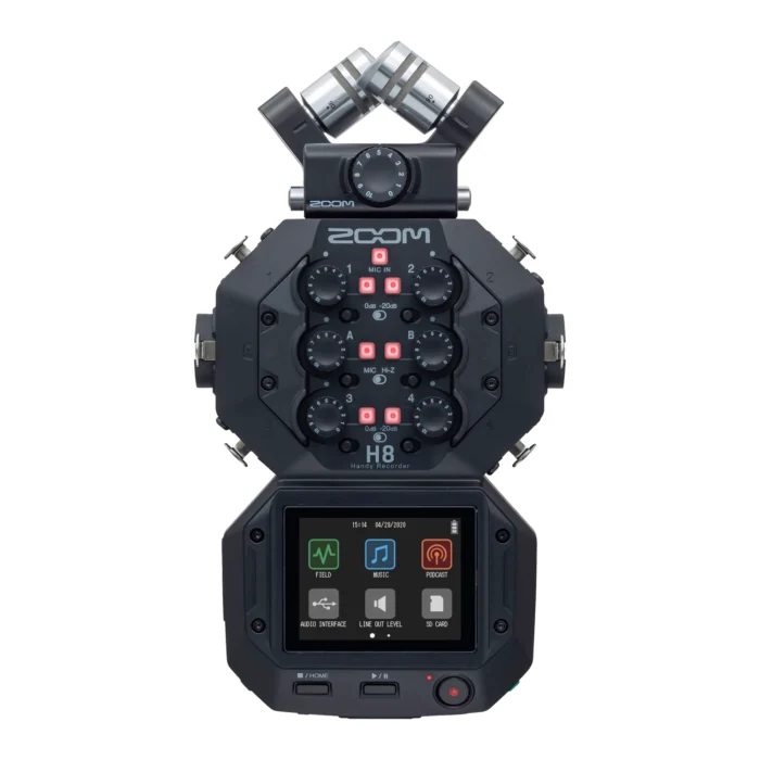 کیت دو میکروفون Zoom H8 8-Input / 12-Track Portable Handy Recorder