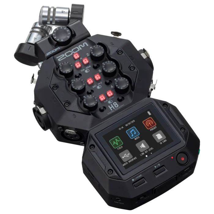 کیت دو میکروفون Zoom H8 8-Input / 12-Track Portable Handy Recorder